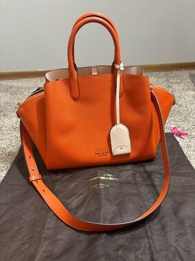 Kate Spade Orange Leather Satchel